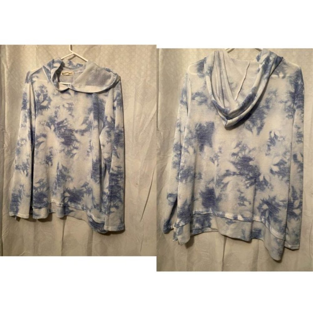 Wallflowers tie dye hooded sweater